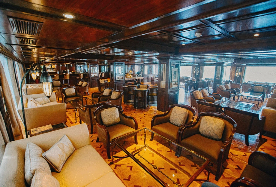 Lounge aboard the MS Tosca Nile Cruise Nile cruise